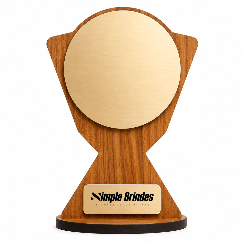 Troféu De Madeira Personalizado