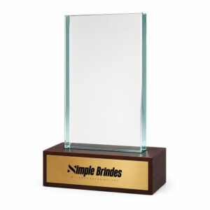 Troféu De Vidro Personalizado