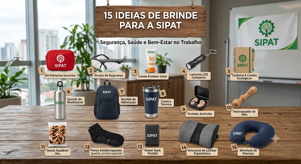 15 ideias de brinde para a SIPAT [2026]