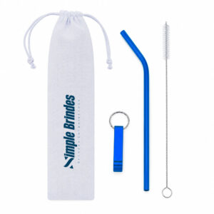 Kit Canudo com Escova e Abridor